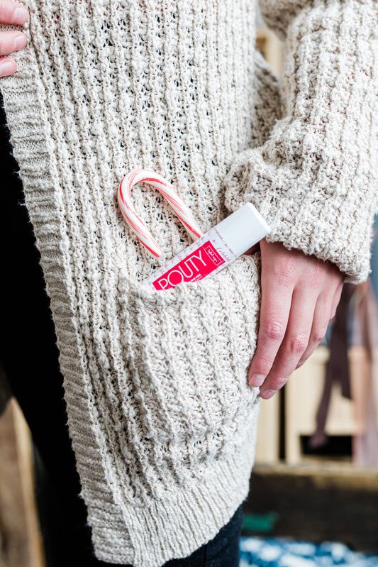 LIP BALM- PEPPERMINT KISS (POUTY)